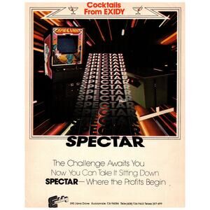 Exidy SPECTAR Arcade Game Ad 1981 Video Game Magazine